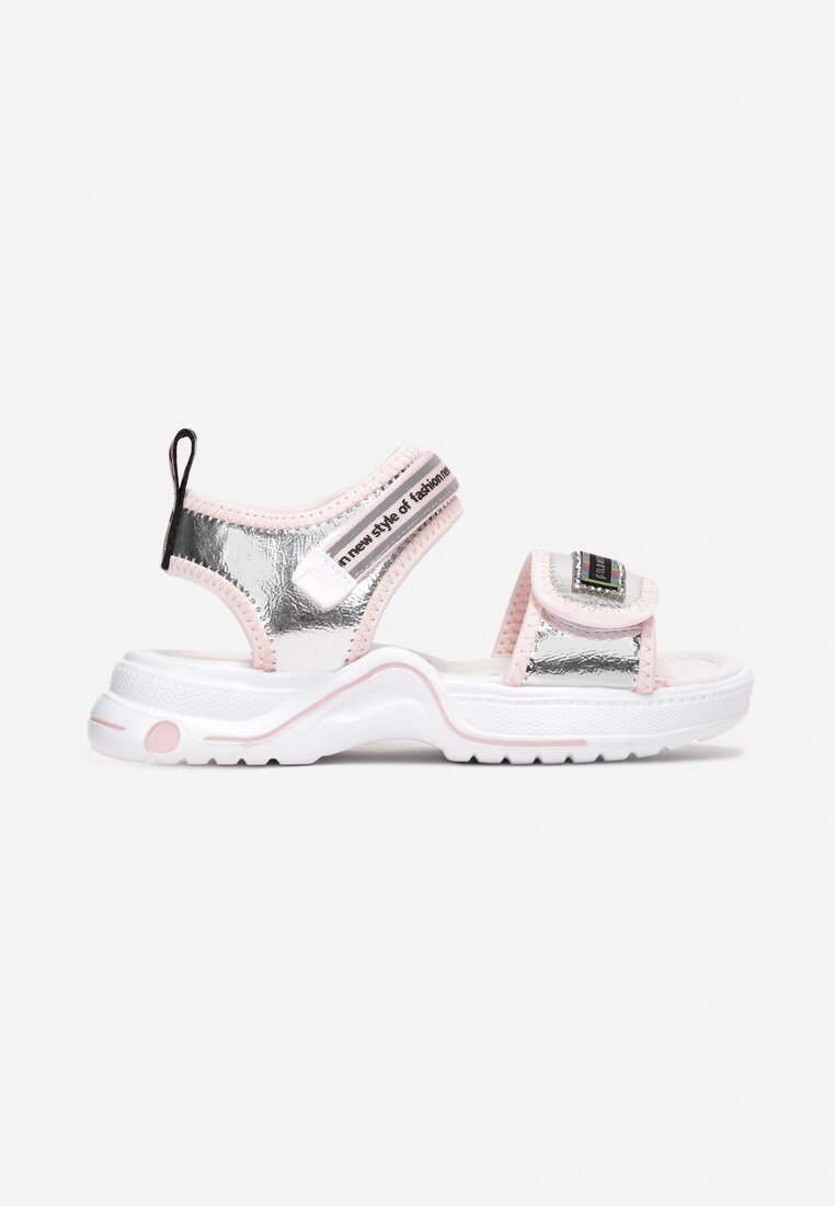 Sandale Argintiu cu roz Pret Mic Numai Aici Argintiu imagine 2022