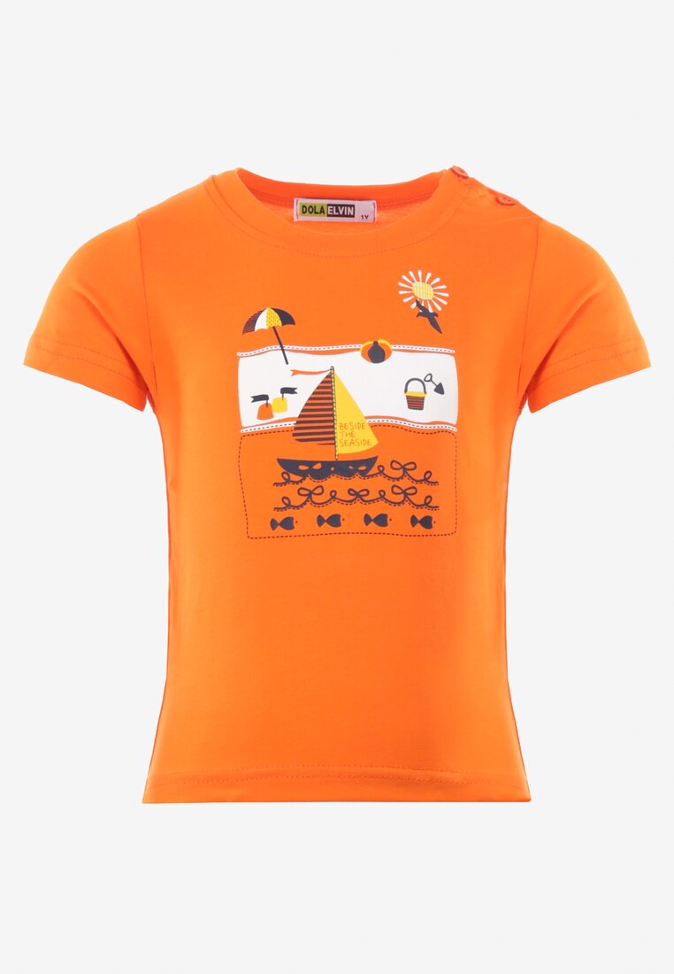 Tricou Portocaliu Pret Mic Numai Aici Îmbrăcăminte pentru copii imagine 2022