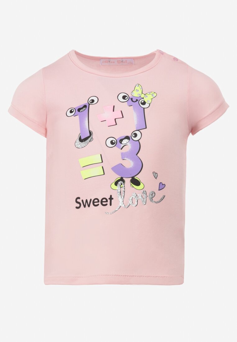 Tricou Roz Pret Mic Numai Aici Îmbrăcăminte pentru copii imagine 2022