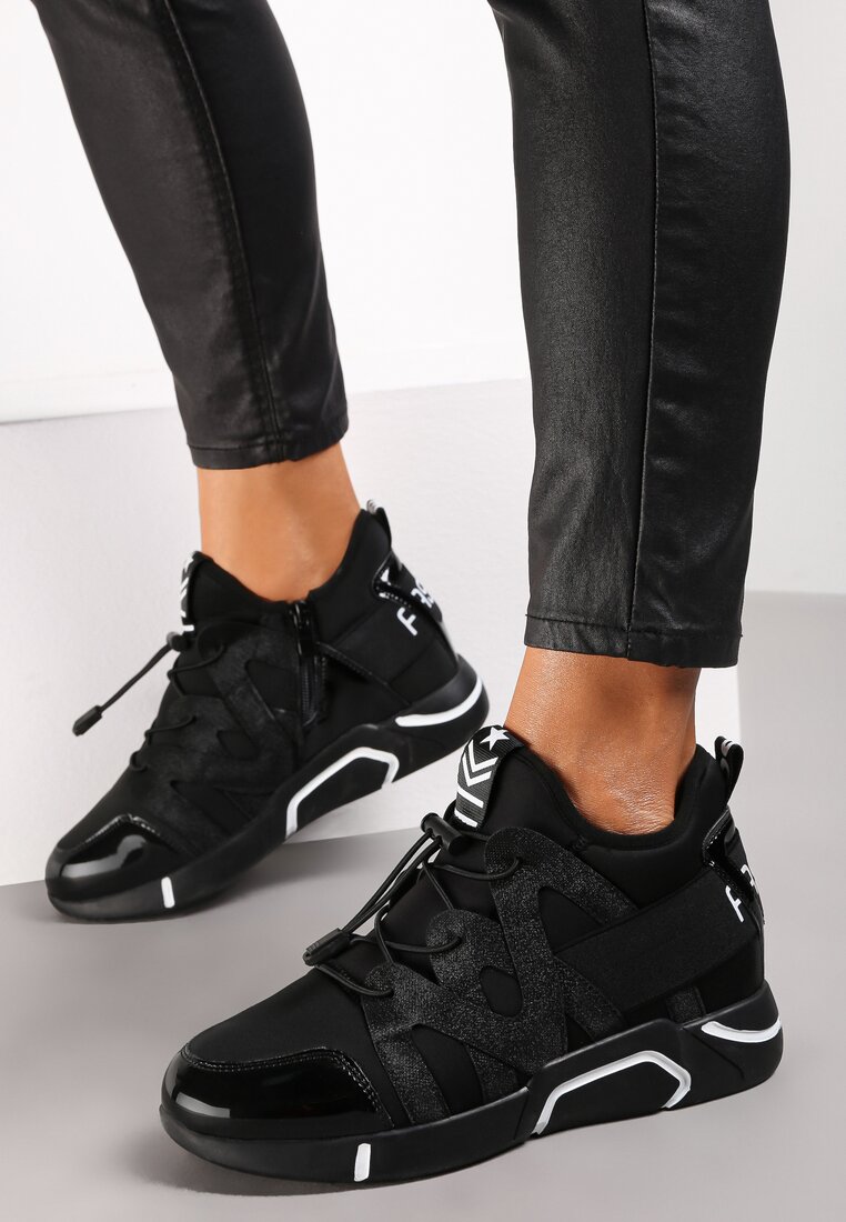 Sneakers Negru lăcuit