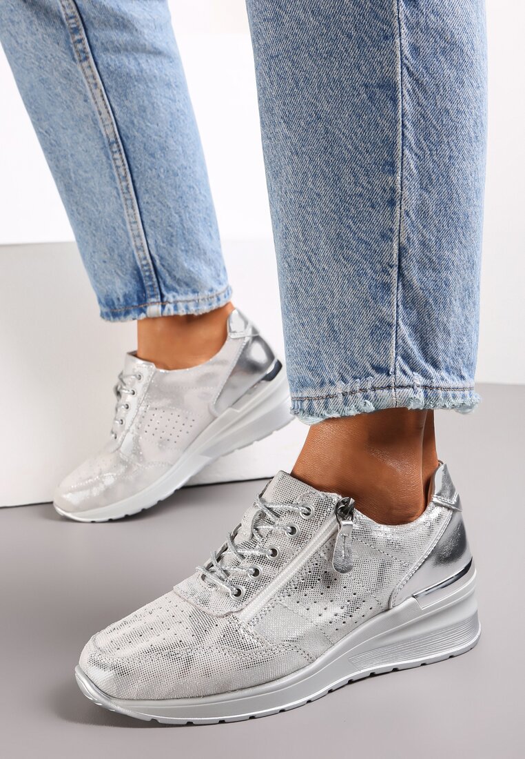 Sneakers Argintii Argintii imagine La Oferta Online