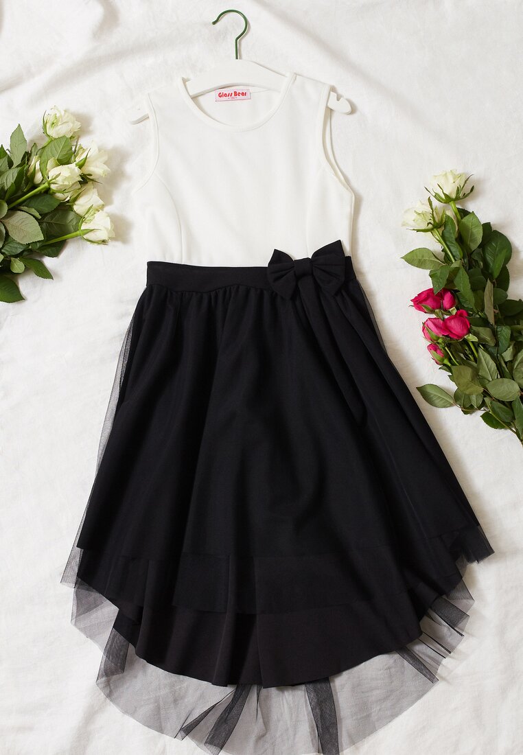 Rochie Neagră cu alb Pret Mic Numai Aici Îmbrăcăminte pentru copii imagine 2022