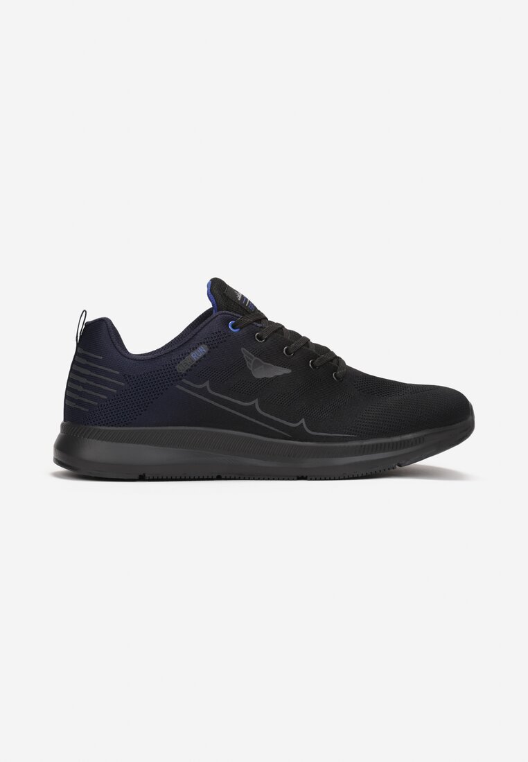 Pantofi sport Negru cu bleumarin bărbați-Negru