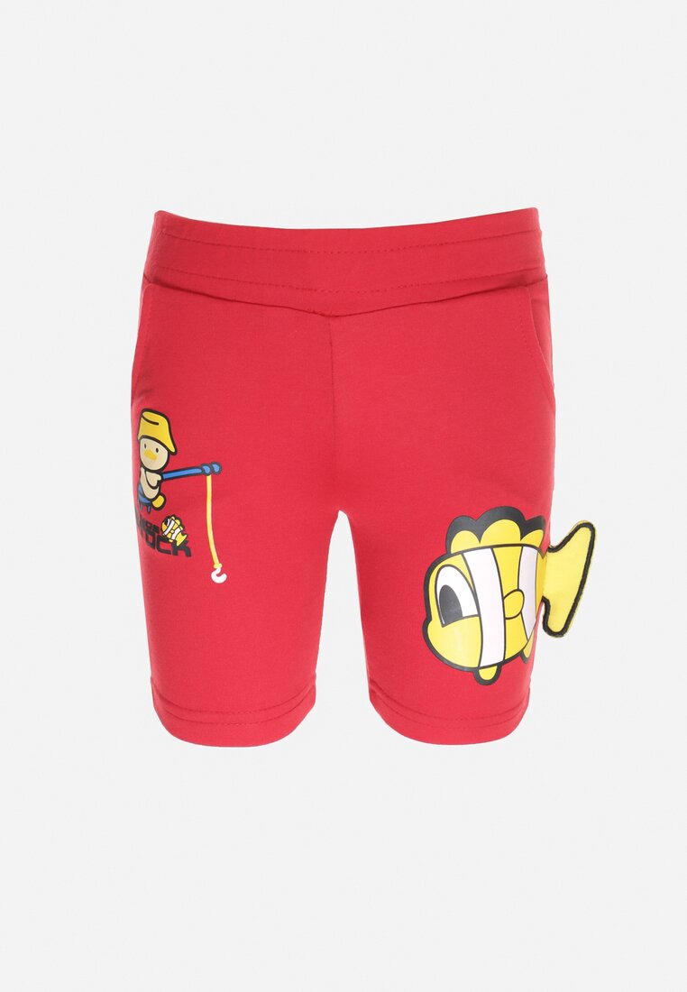 Pantaloni scurți Roșii Pret Mic Numai Aici Îmbrăcăminte pentru copii imagine 2022
