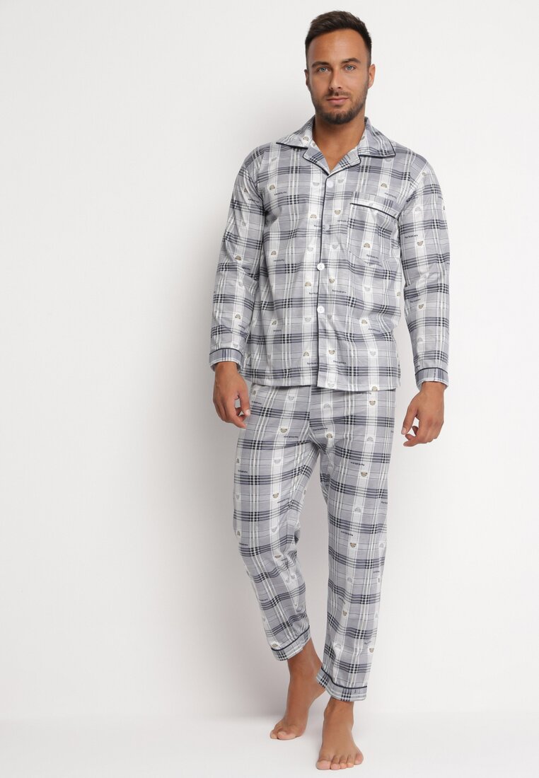Poze Pijama Gri deschis